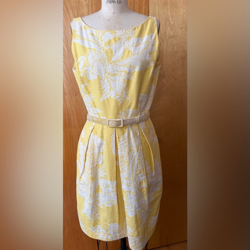 Vintage jacquard sun dress size m-s